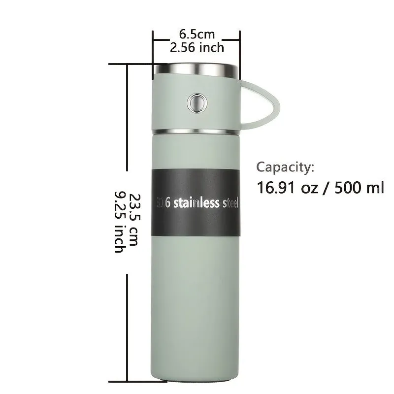 1pc 16.91oz/500ml Double Wall Vacuum Mug, 316 Stainless Steel Cup, Thermal Coffee Mug With Lid, Coffee Pot, Keep Beverages Hot For 10 Hours, Cold For 20 Hours