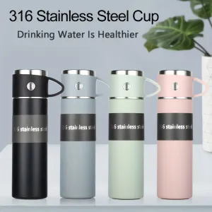 1pc 16.91oz/500ml Double Wall Vacuum Mug, 316 Stainless Steel Cup, Thermal Coffee Mug With Lid, Coffee Pot, Keep Beverages Hot For 10 Hours, Cold For 20 Hours