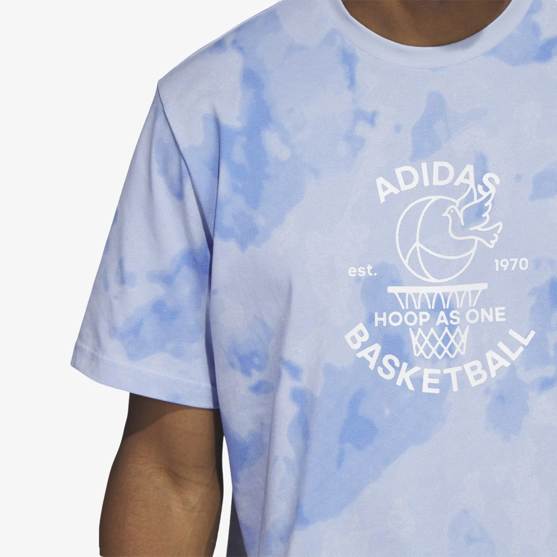 Adidas | WORLDWIDE HOOPS BASKETBALL GRAPHIC TEE { BLUE