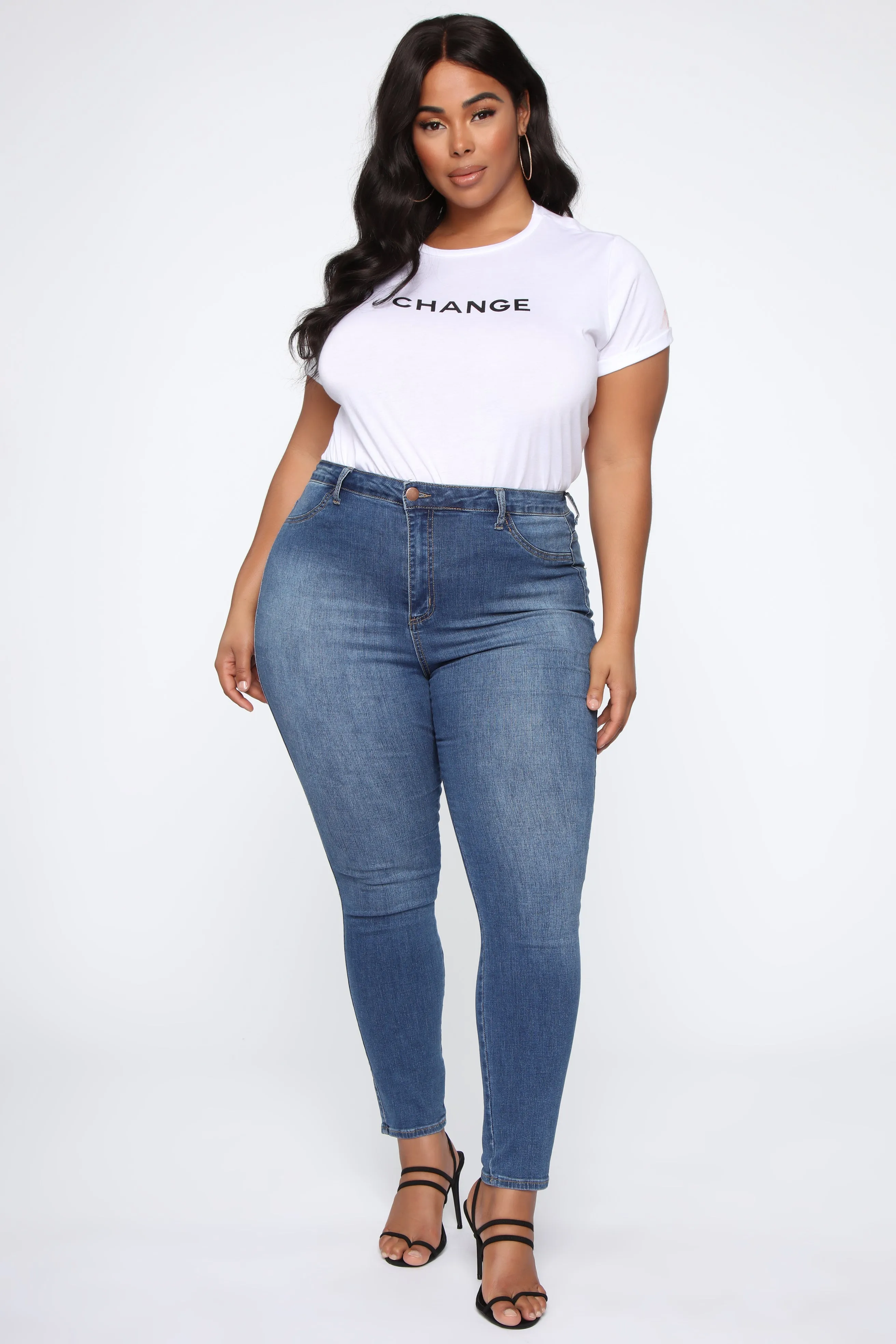 Be The Change Top - White/Black