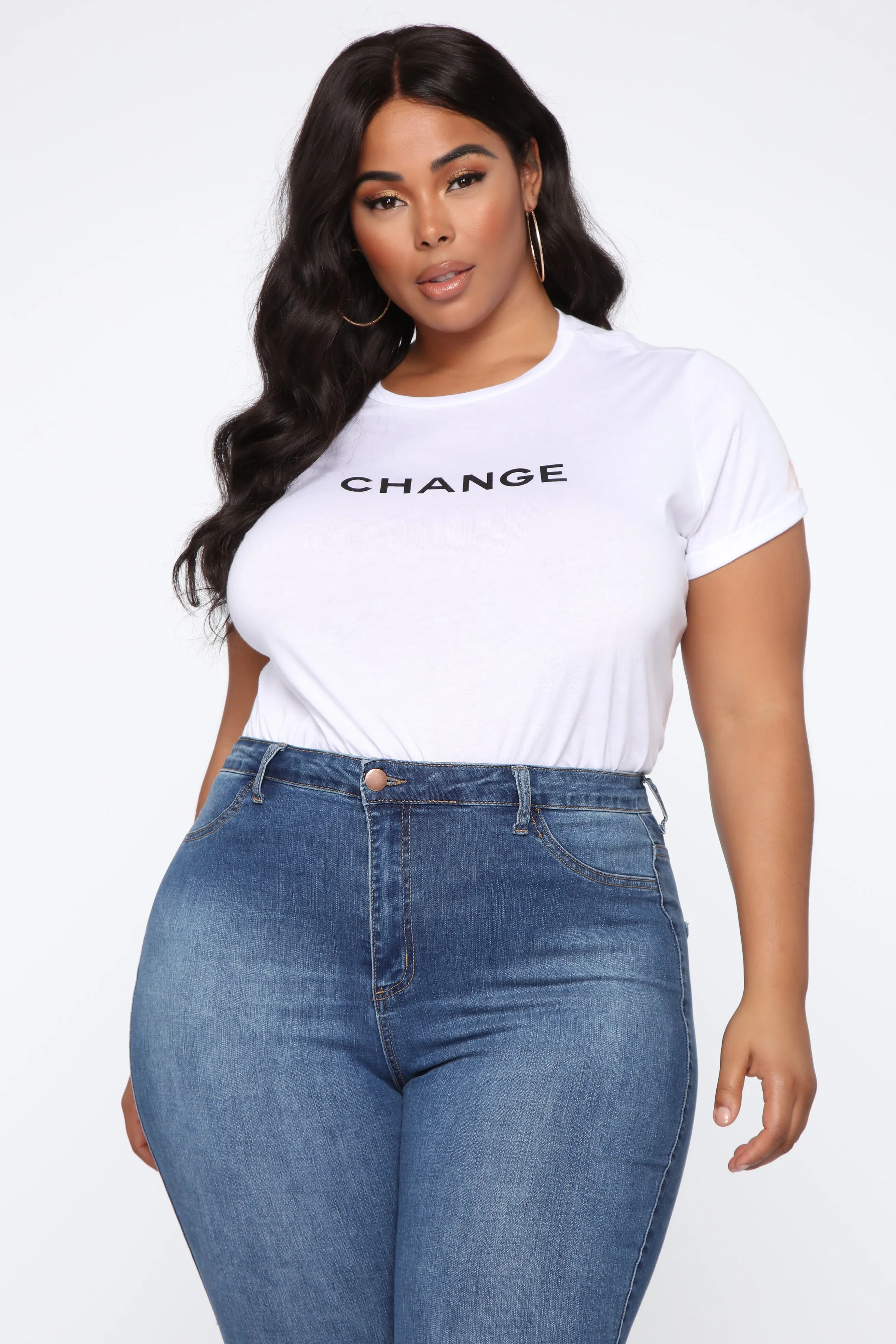 Be The Change Top - White/Black