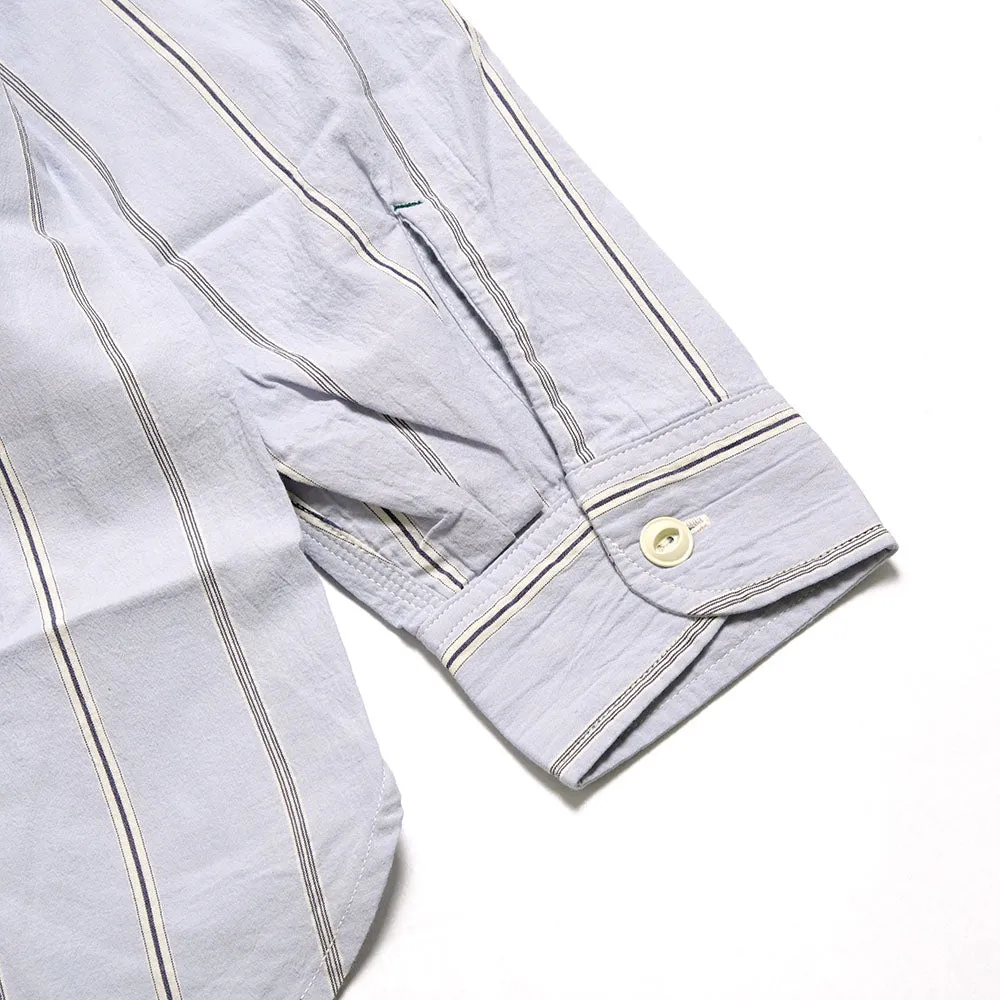 BURGUS PLUS - Stripe Chambray Work Shirt - Wide Silhouette - HBP-300CHWD-ST3-ST4