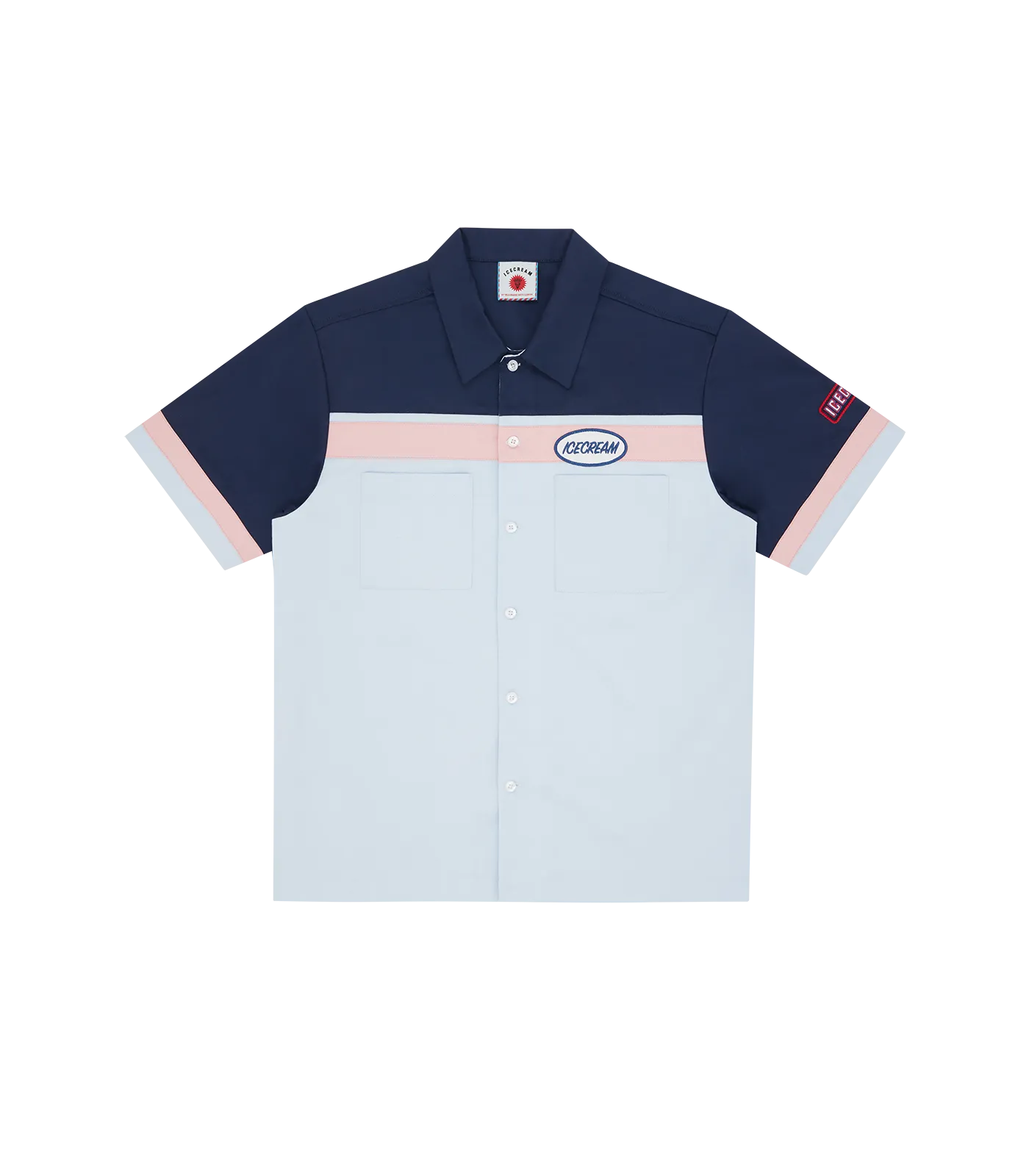 DINER SHIRT - BLUE/PINK