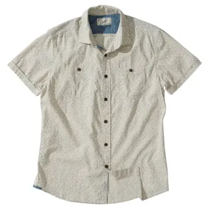 Drayton Printed Chambray Shirt - Micro Chip Print