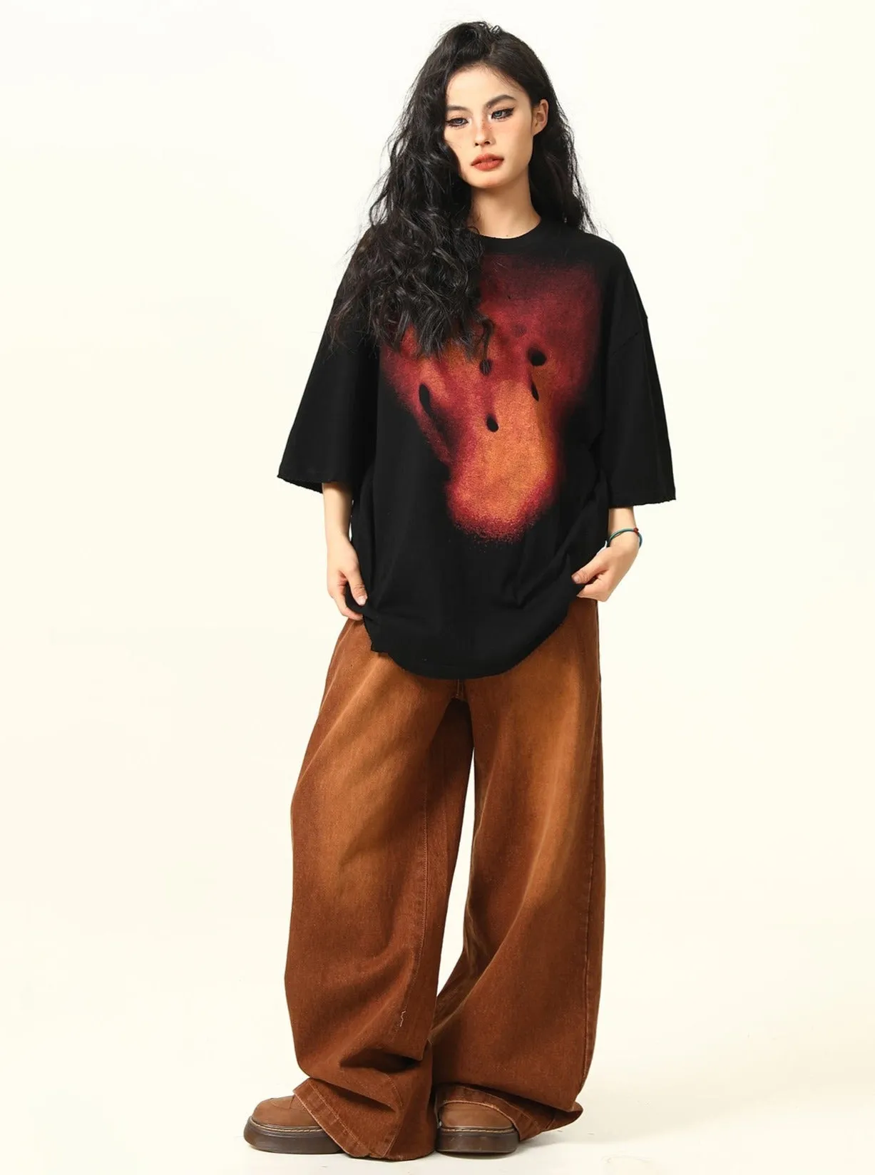 Edgy Artistic Oversized T-Shirt