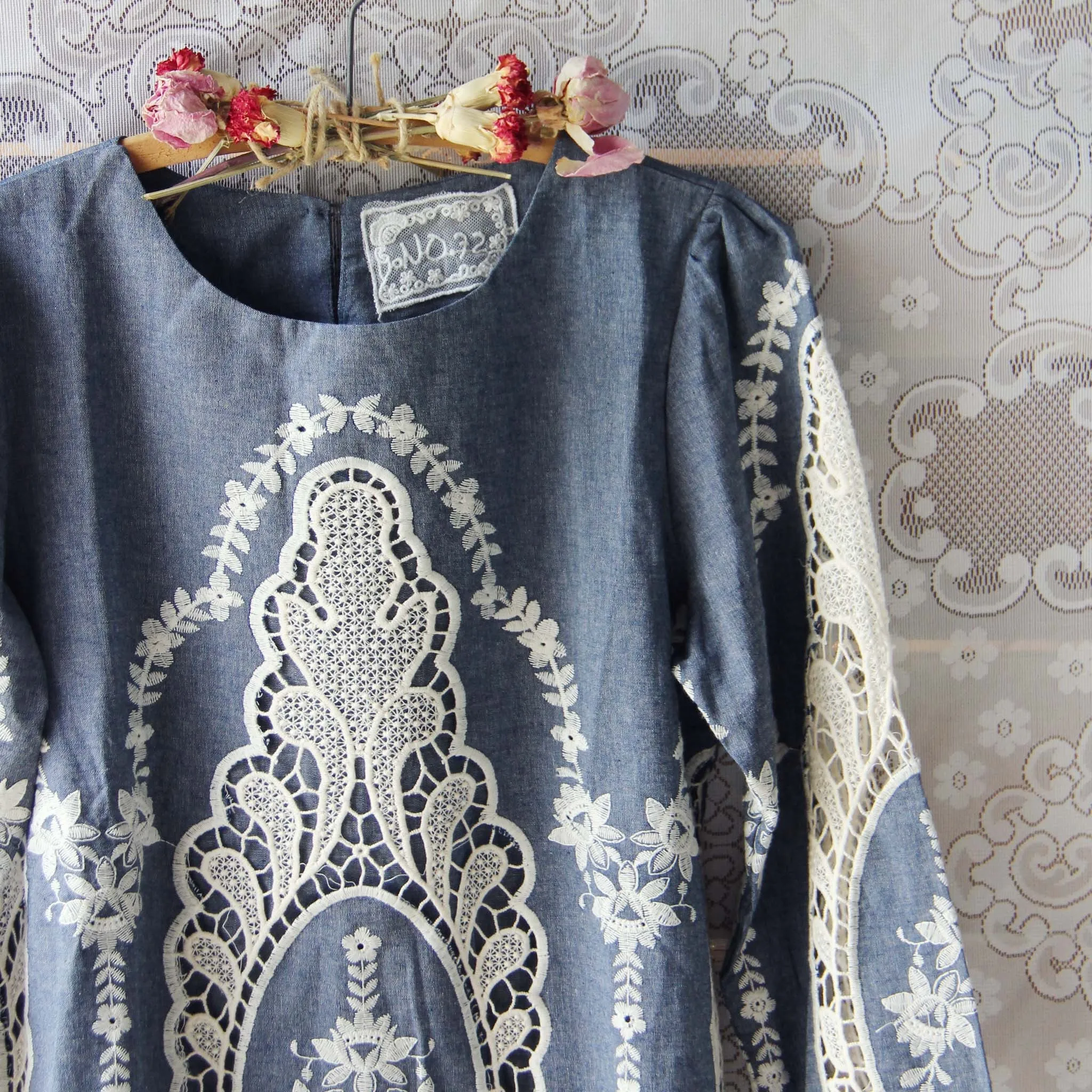 Greek Isles Chambray Top