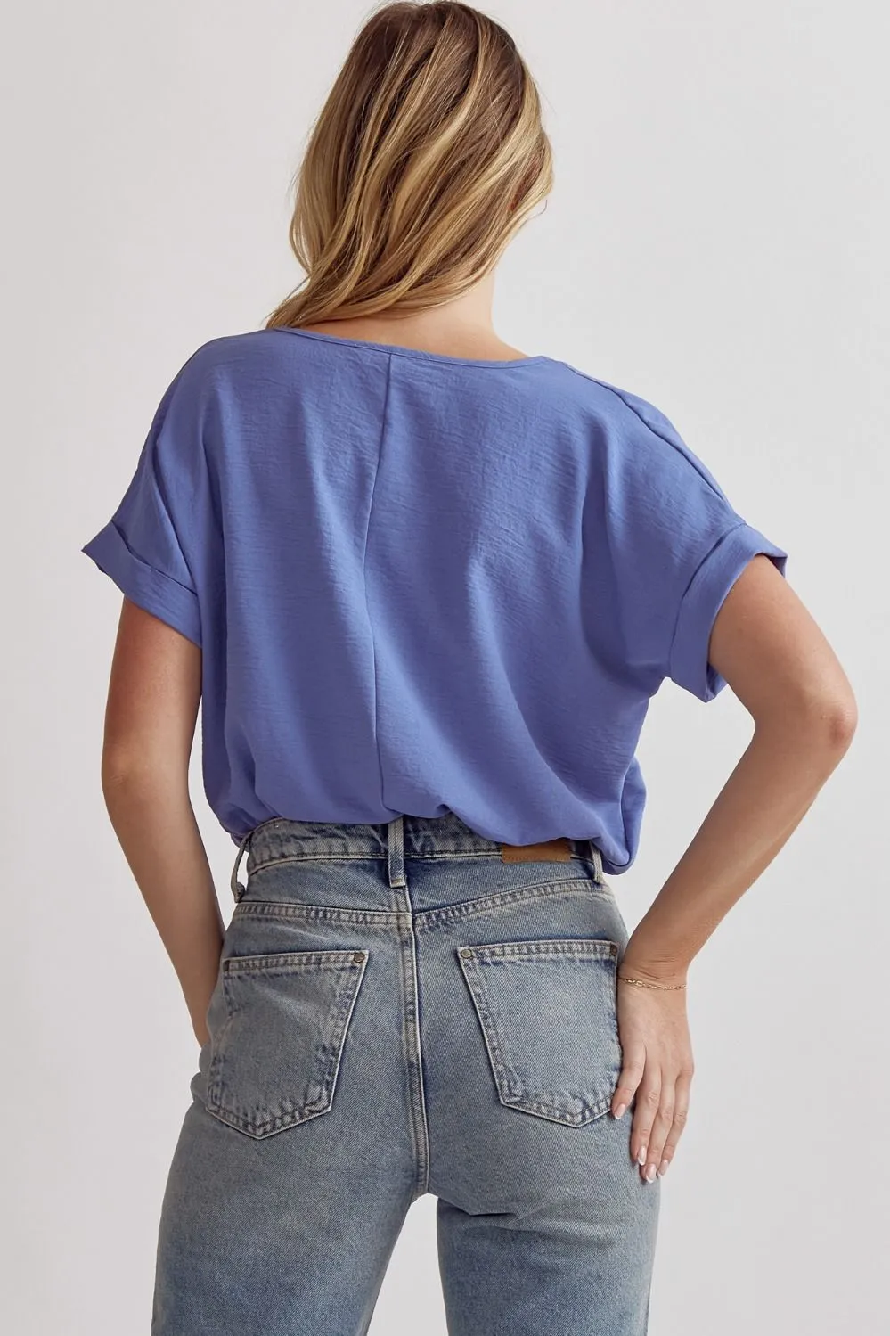 HLB Short Sleeve Bodysuit - Denim