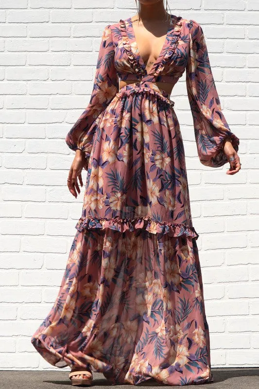 Malibu Maxi Dress ( Mauve)
