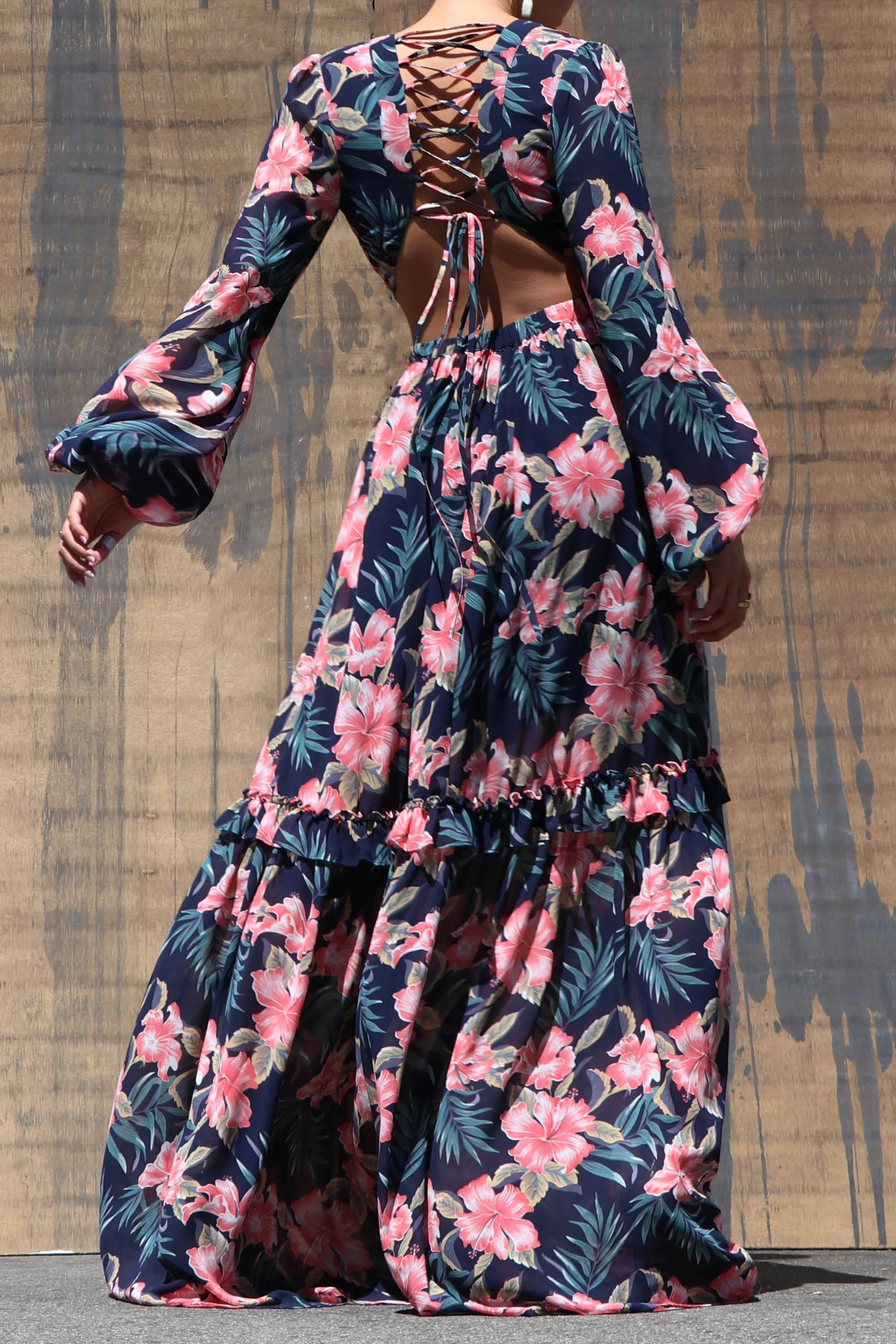 Malibu Maxi Dress ( Navy)