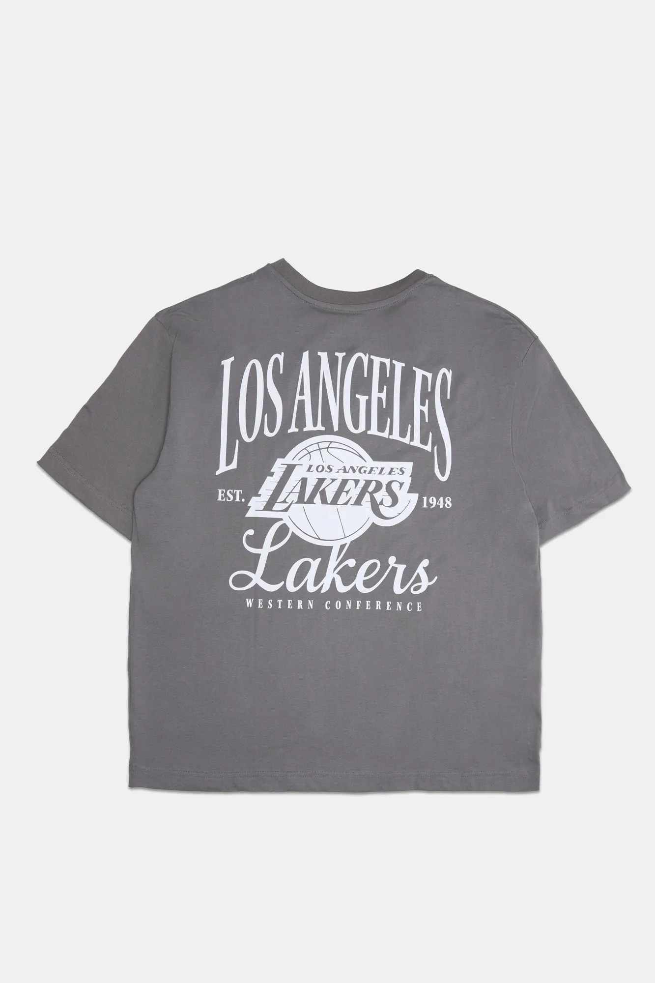 Mens LA Lakers Embroidered Graphic T-Shirt