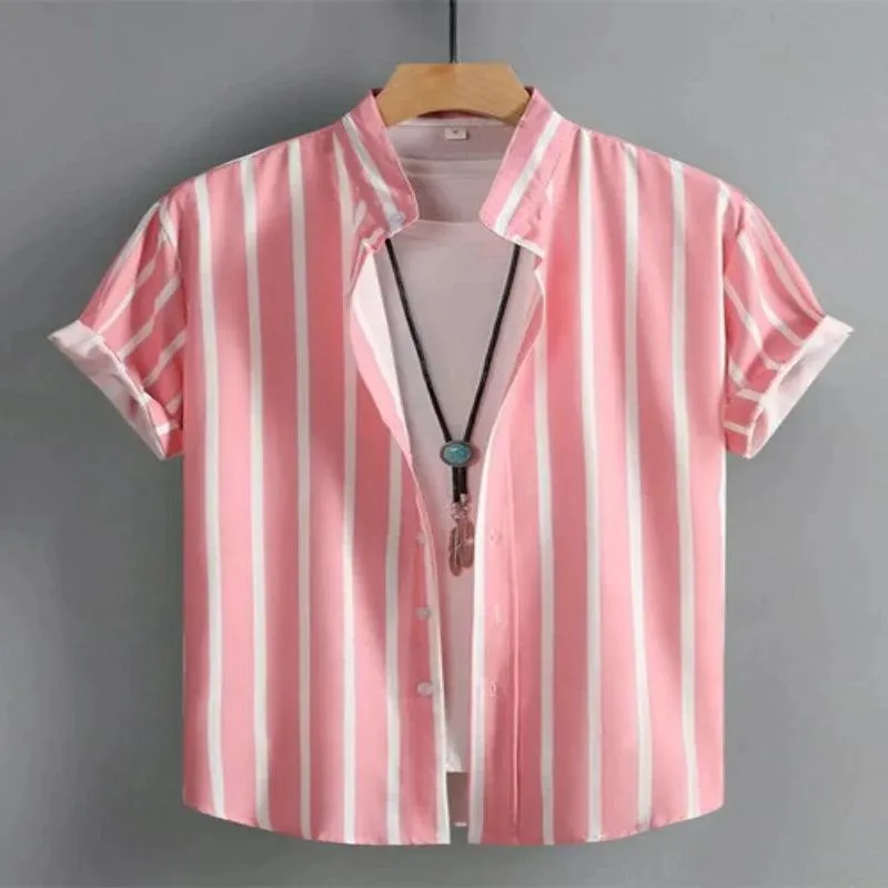 Men's Shirt Button Up Shirt Casual Shirt Summer Shirt Beach Shirt