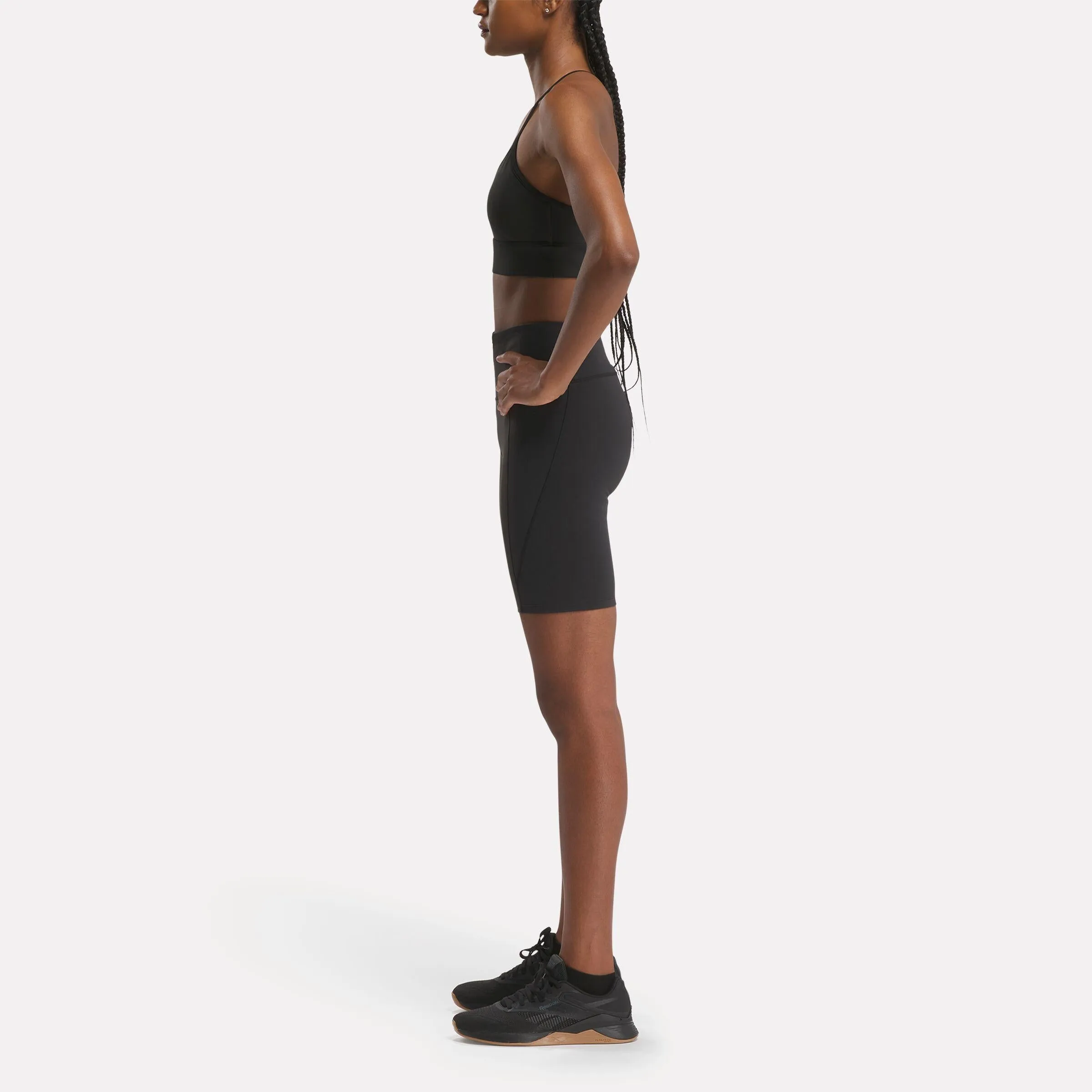 Reebok Apparel  Women's Workout Ready Sports Bra Reebok Training App Women Black Reg