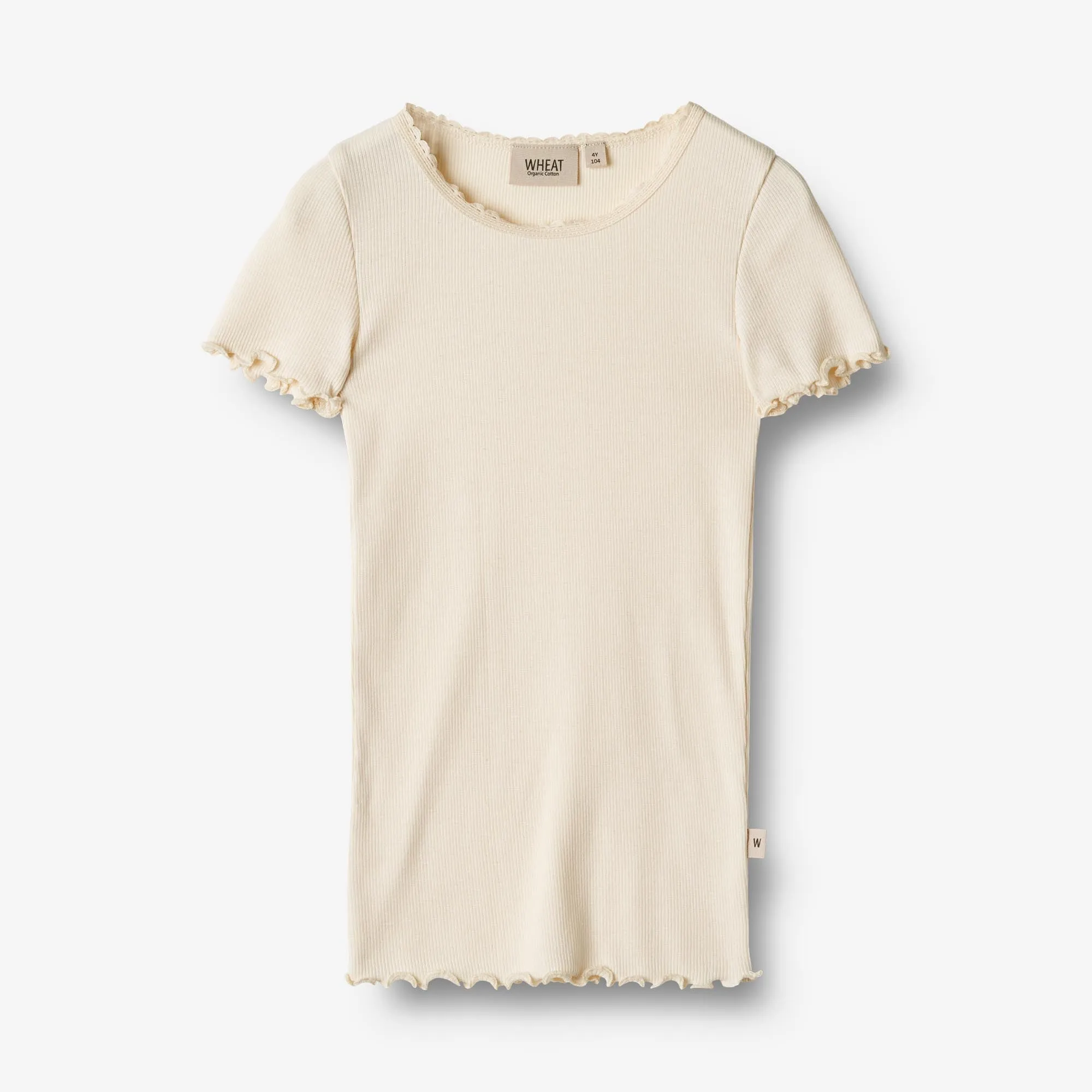 Rib T-Shirt S/S Katie - cream
