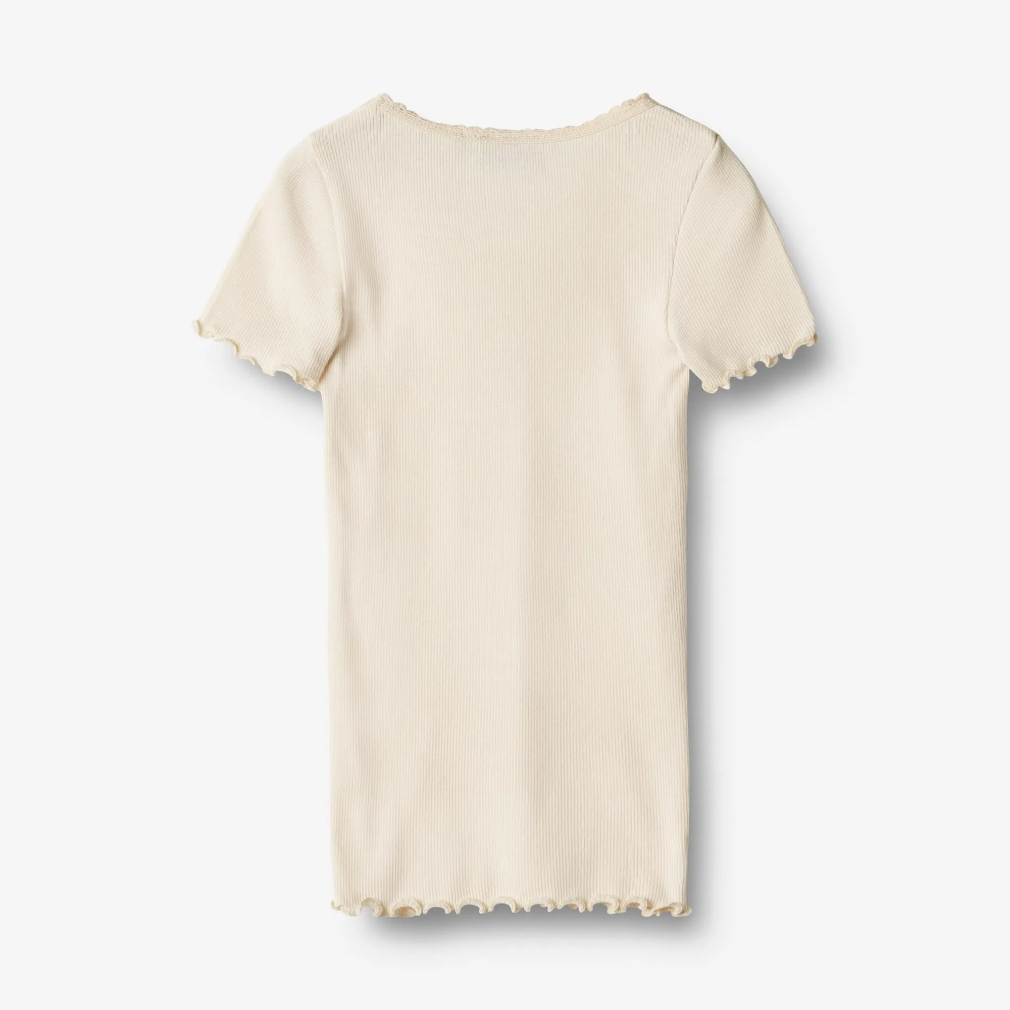 Rib T-Shirt S/S Katie - cream