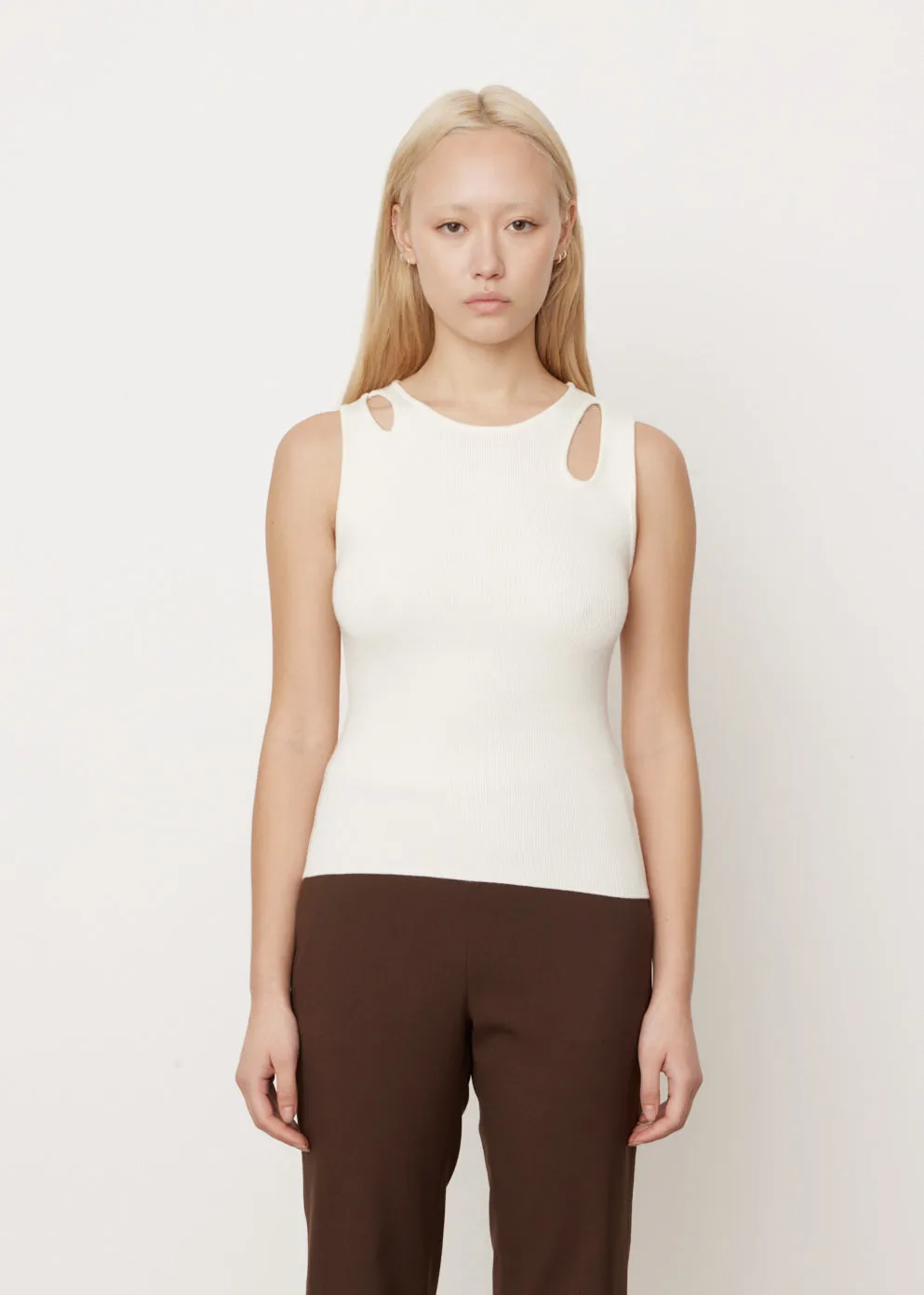 Riley Rib Knit Cutout Top