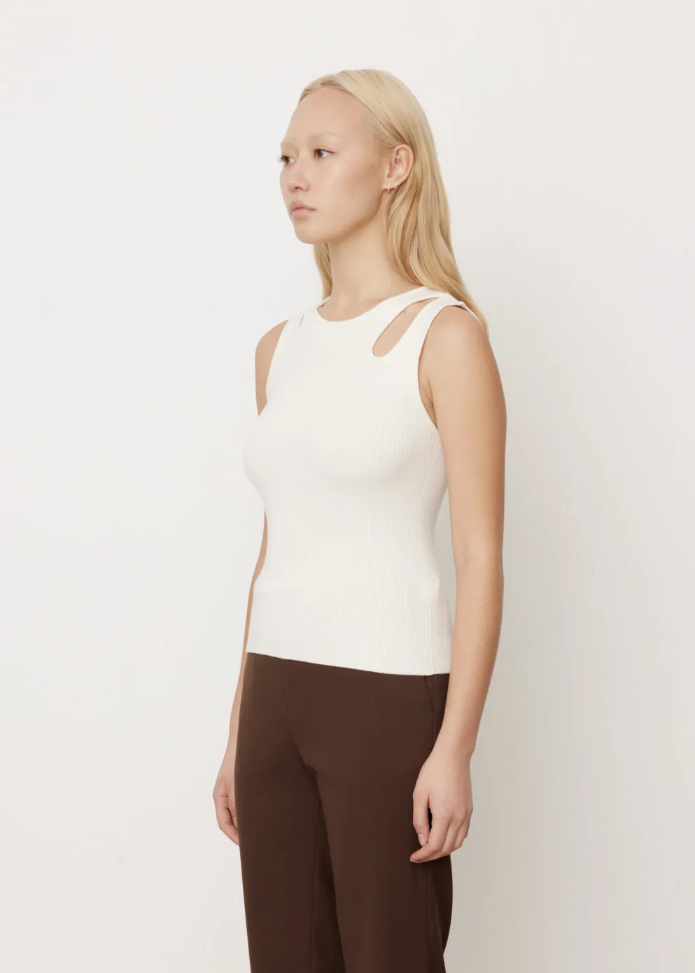 Riley Rib Knit Cutout Top