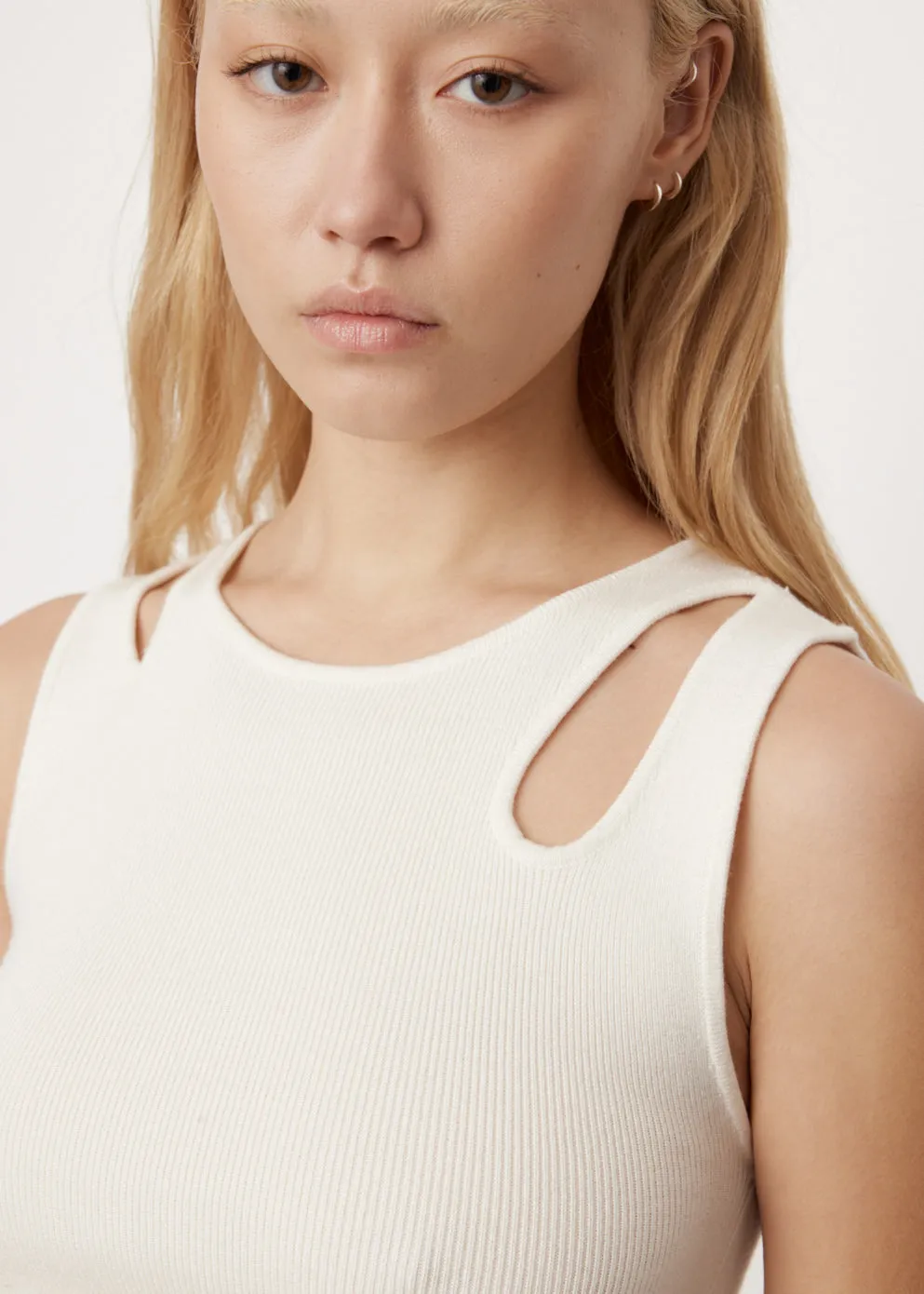 Riley Rib Knit Cutout Top