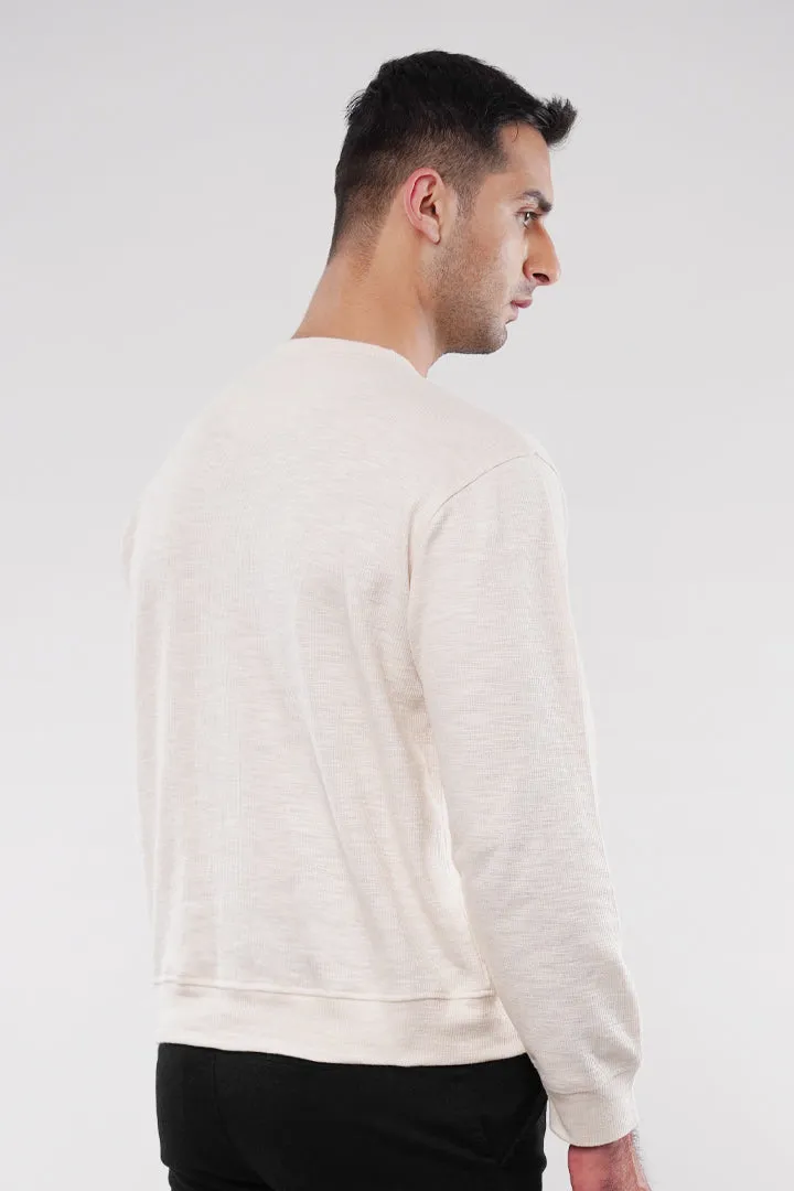 Thermal Sweatshirt - Cream