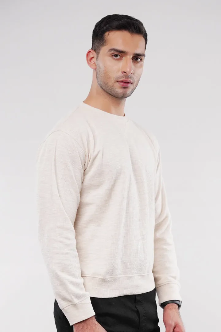 Thermal Sweatshirt - Cream