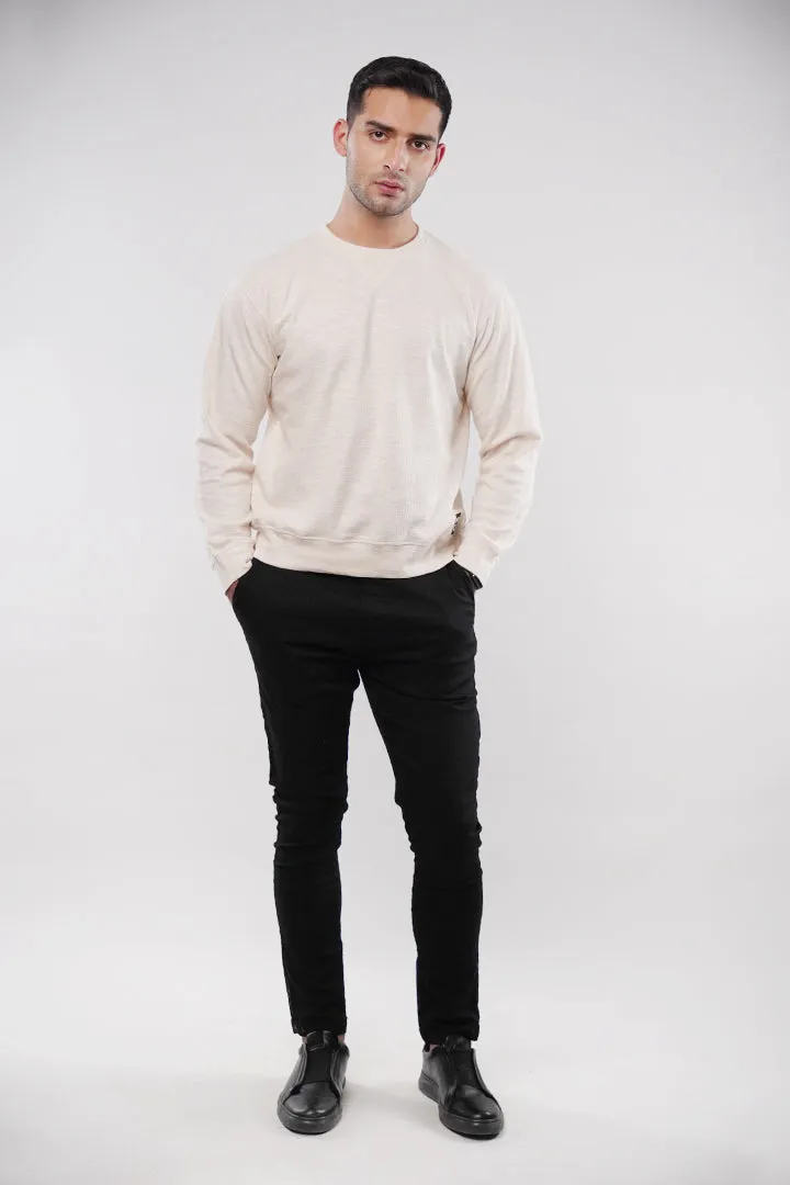 Thermal Sweatshirt - Cream