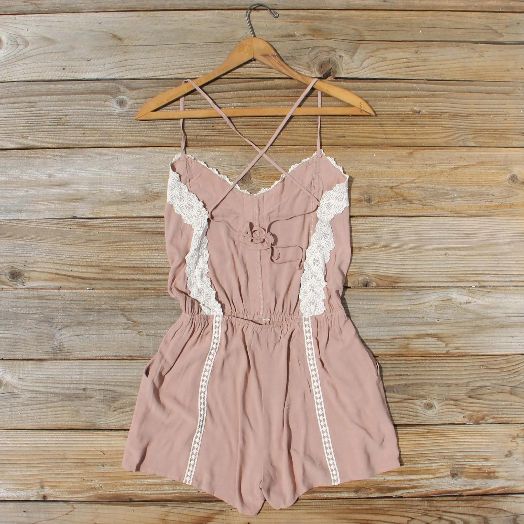Whiskey & Rye Romper in Taupe