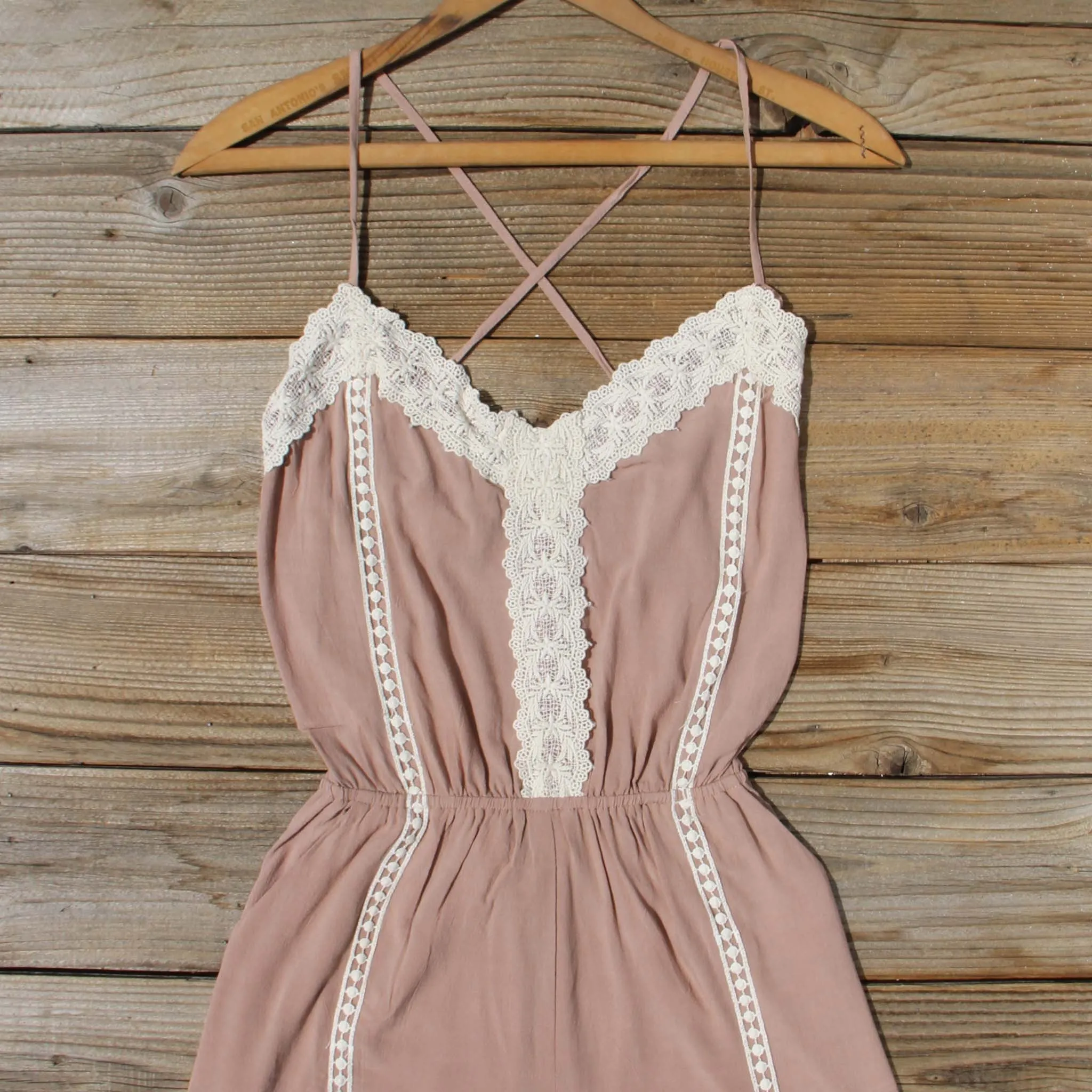 Whiskey & Rye Romper in Taupe