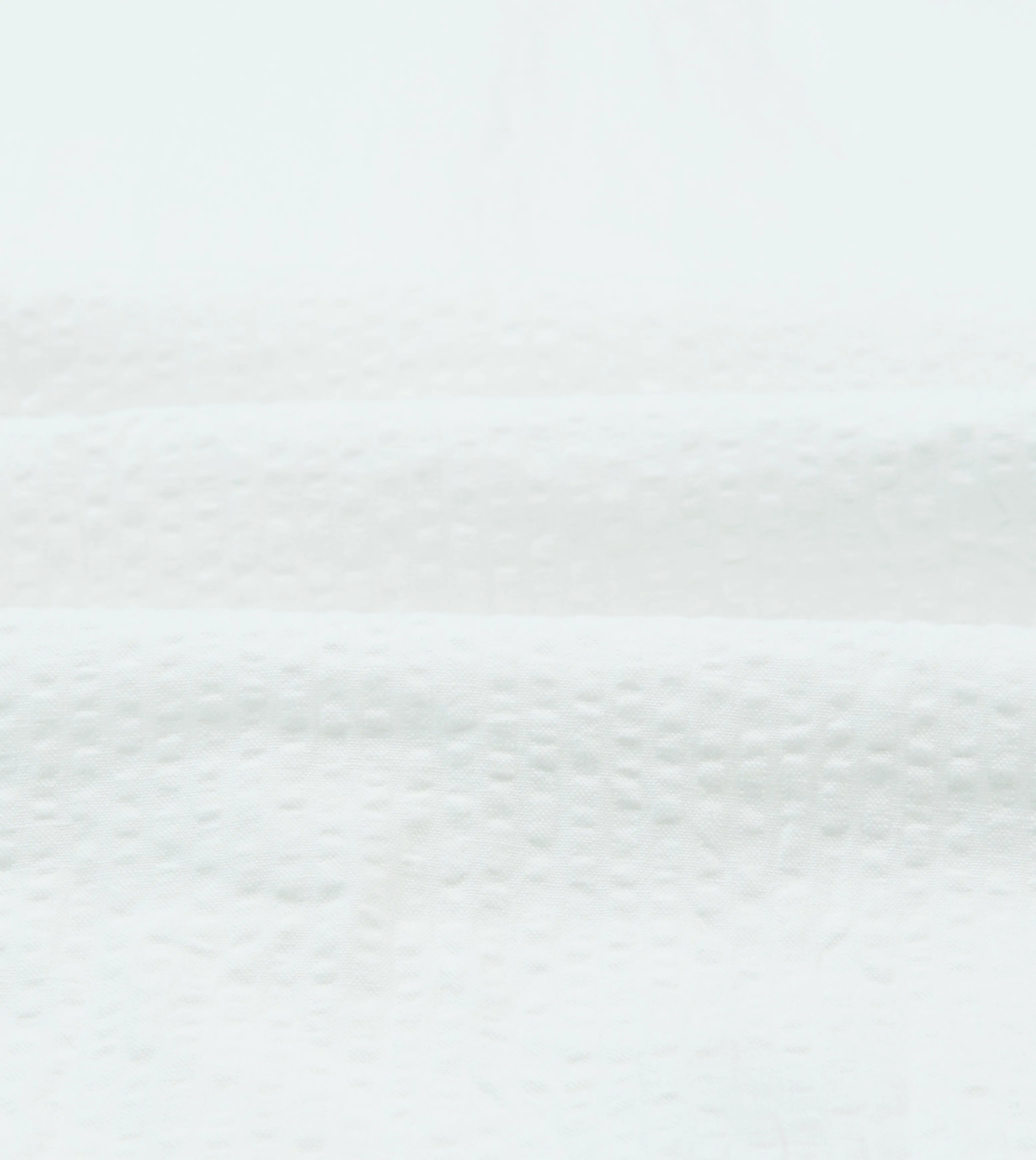 White Cotton-Linen Seersucker Camp Collar Short Sleeve Shirt