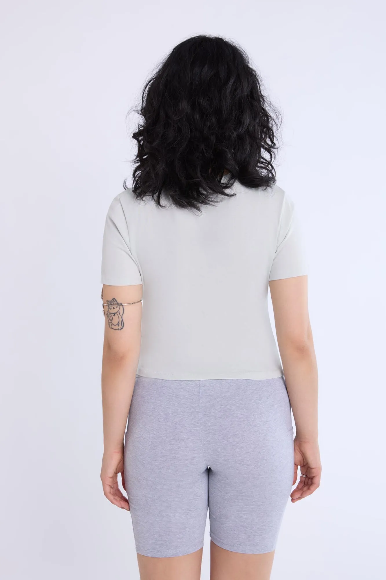 Womens Peanuts DJ Embroidered Tee