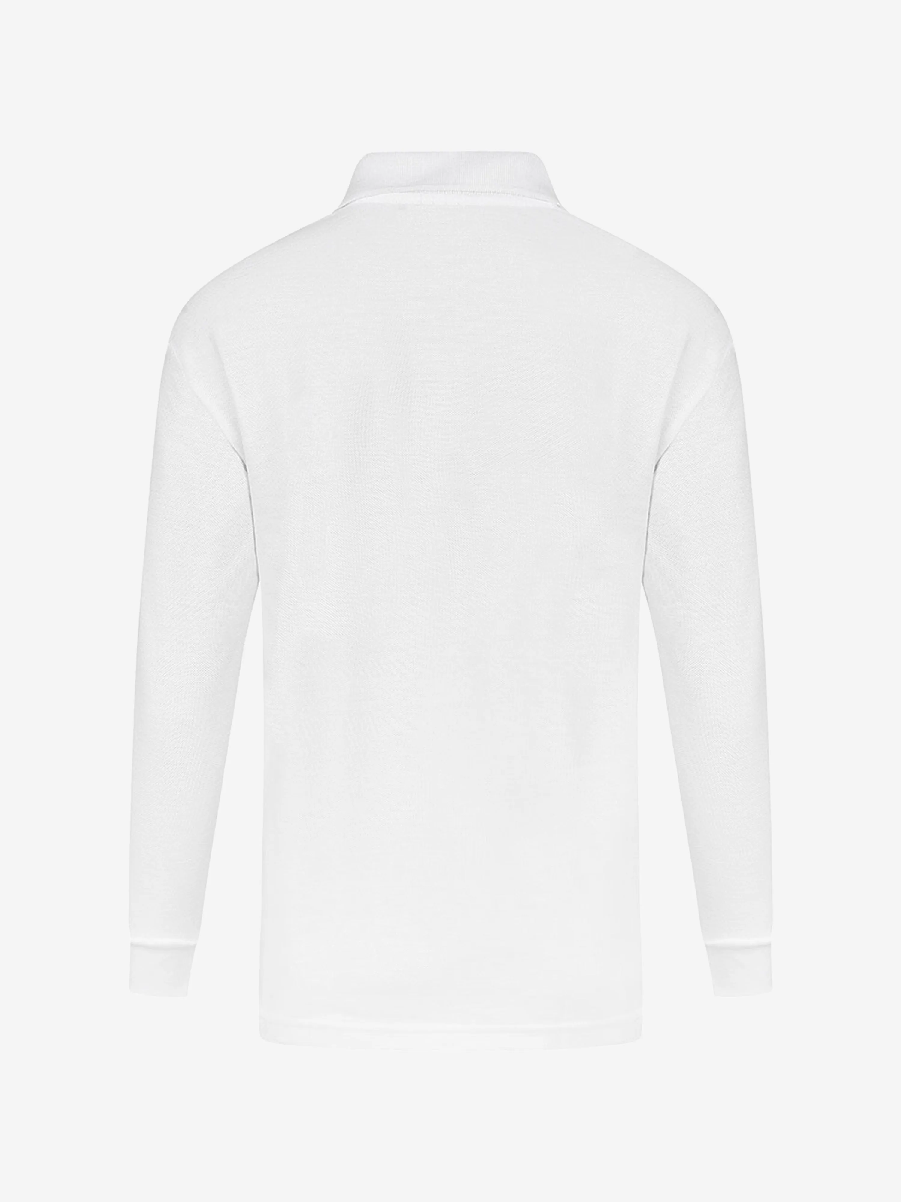 Zeco Kids School Long Sleeve Polo Shirt (Twin Pack) in White